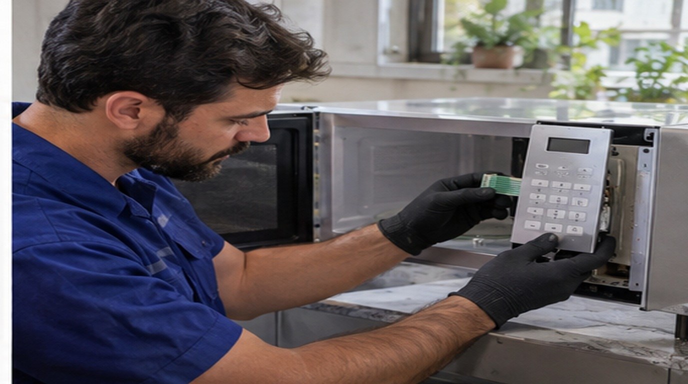 Conserto de micro-ondas em Suzano‑SP: troca da membrana e do painel